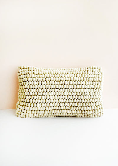 In-Haus Cushion - Cream Cocoon Knots