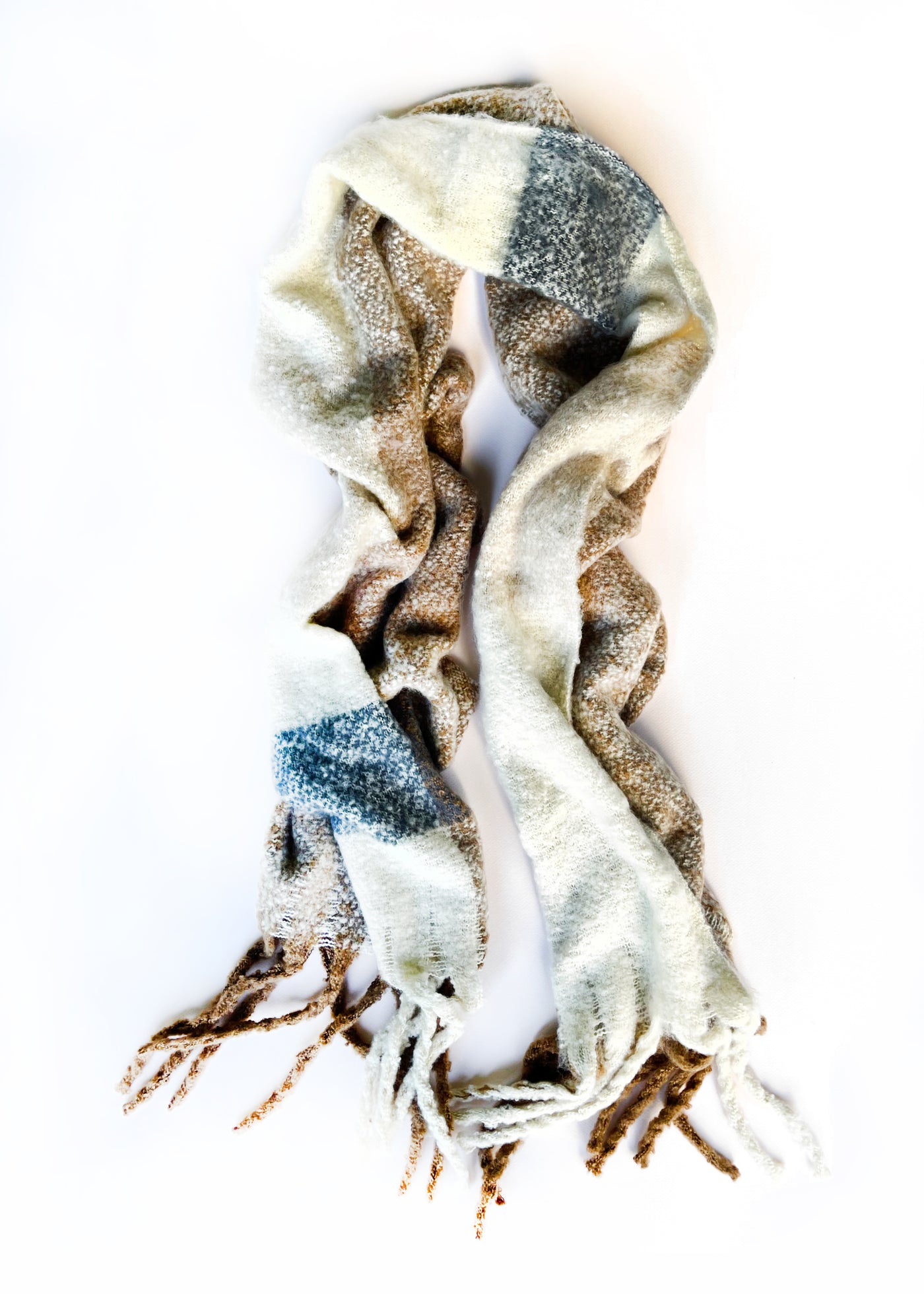 In-Haus Luxe Check Scarf - Woodlands