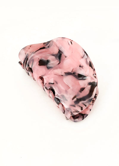 In-Haus Acrylic Hair Clips - Plum Red + Rosy Pinks